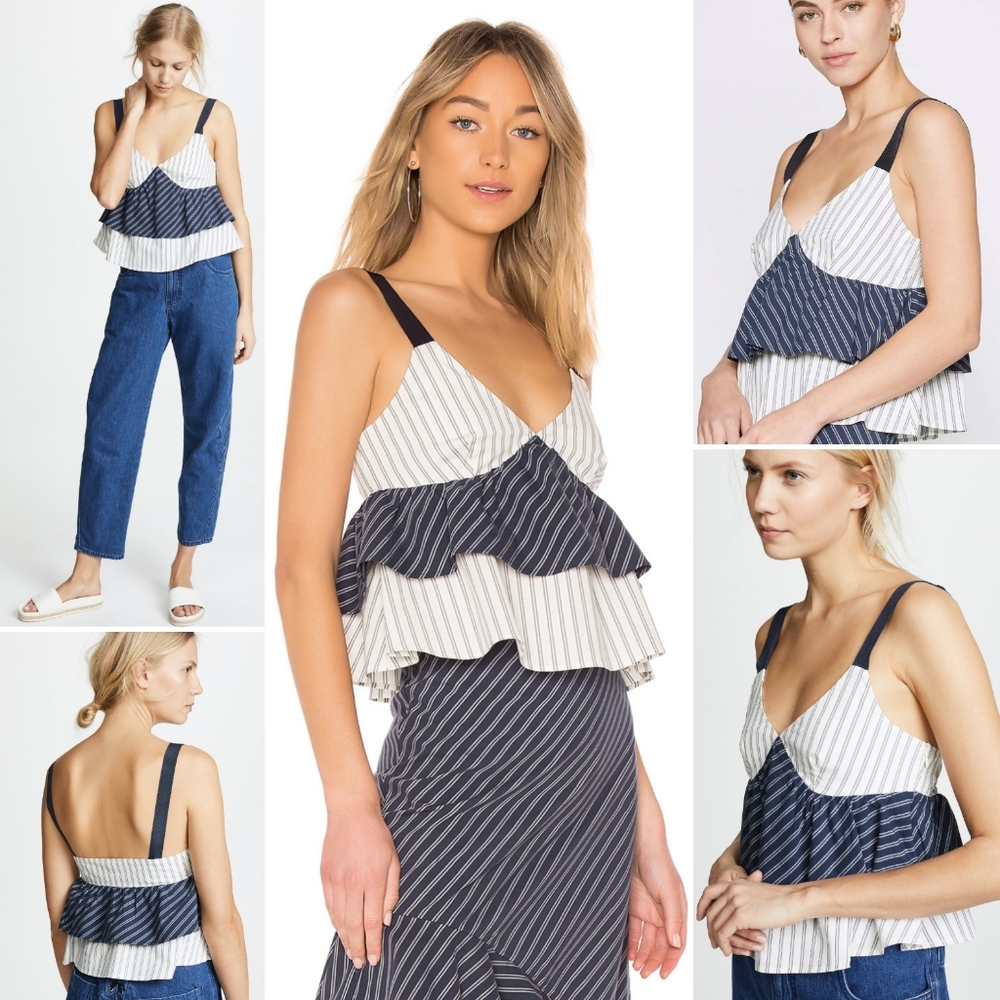Joie Sleeveless Striped Marjie Top